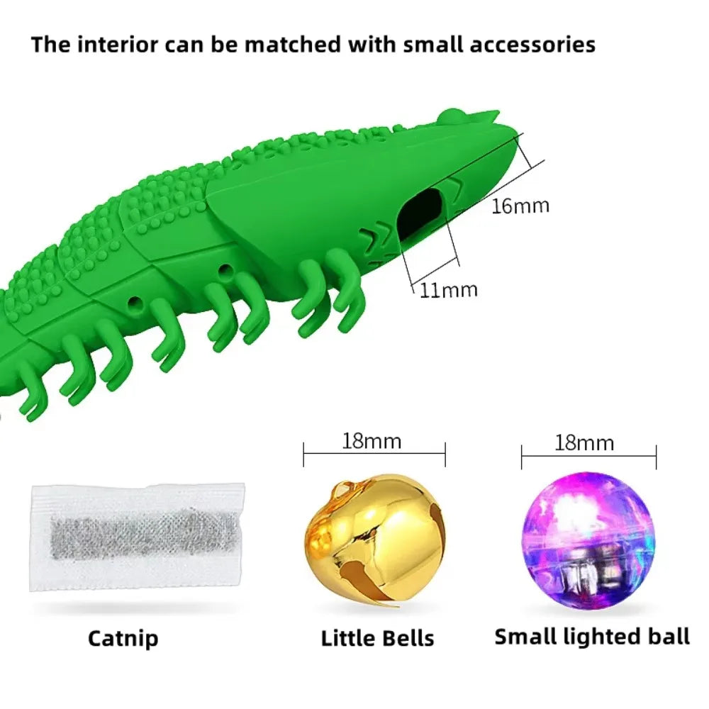 Catnip Chew Toy – Shrimp Shape for Teeth Cleaning & Play