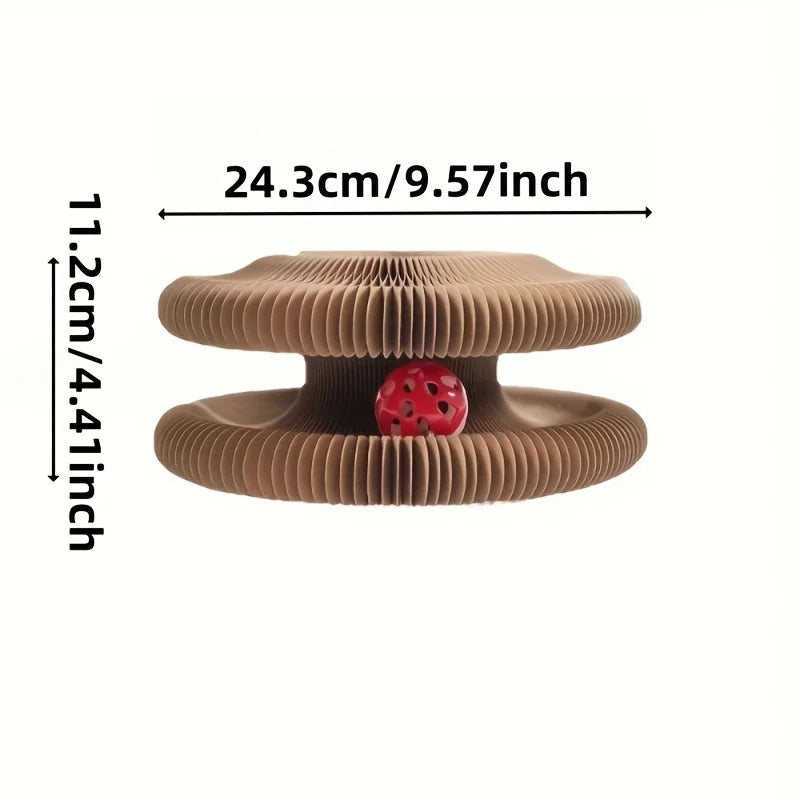 Interactive Cat Scratcher & Teaser Board – Durable Fun for Cats