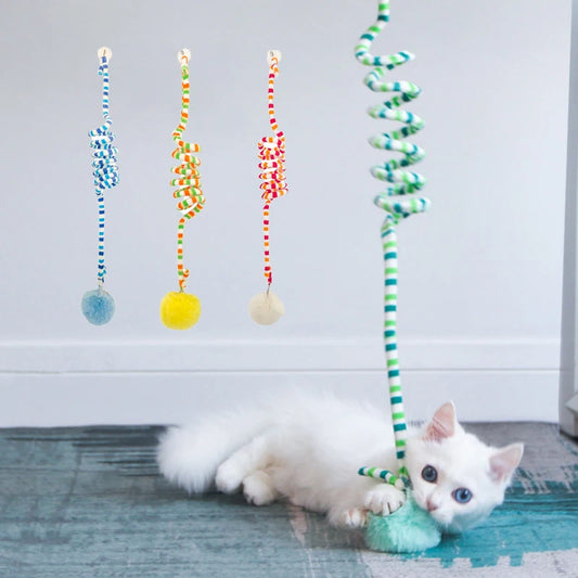 Interactive Hanging Cat Toy – Fun Teaser with Bell for Kittens