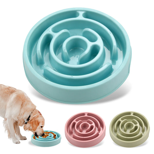 Anti-Gulping Slow Feeder Bowl for Dogs & Cats